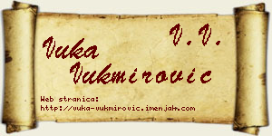 Vuka Vukmirović vizit kartica